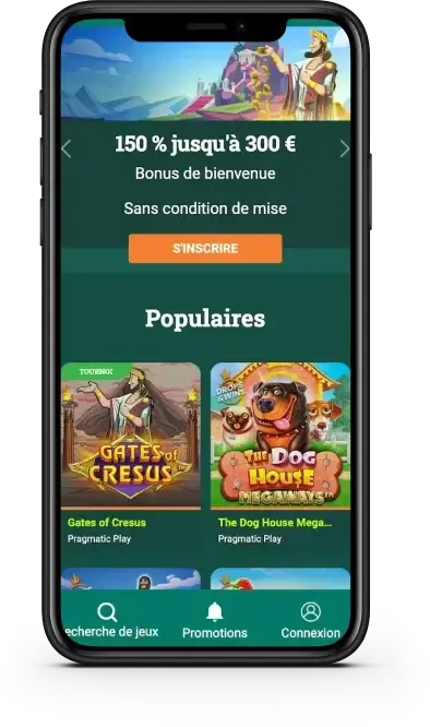 Accès Mobile pour Cresus Casino